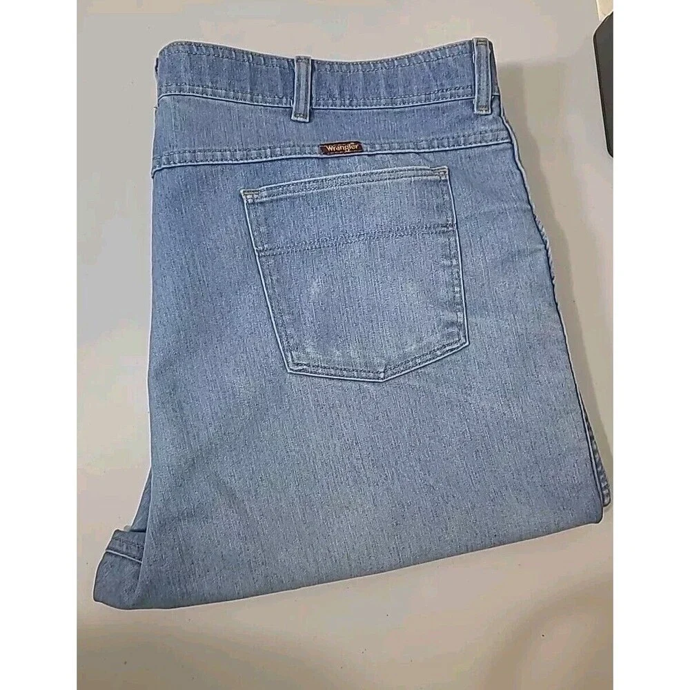 Wrangler Straight Leg Mens Jeans Lightweight 46x29 - Picture 10 of 14